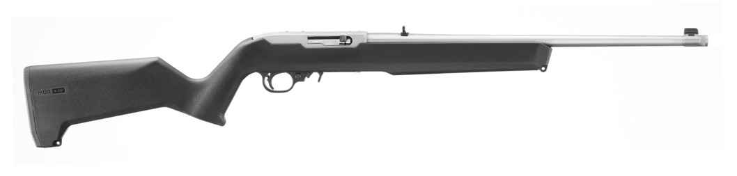 RUGER 10/22 CARBINE 22LR 18.5IN BARREL 10RD WITH MAGPUL MOE X-22 STOCK BLACK/STAINLESS STEEL 31217 - 556 Black Friday Promotion